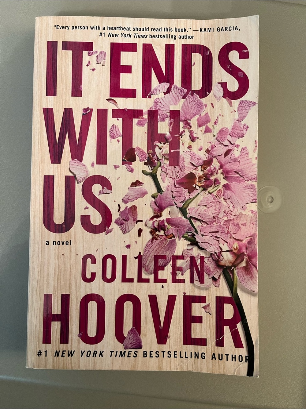 It Ends With Us Paperback by — Pink Floral Cover